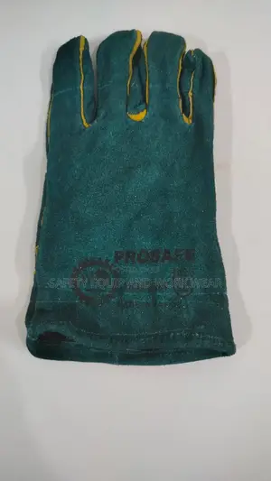 Green Short Leather Gloves