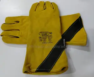 Long Sleeve Leather Gloves