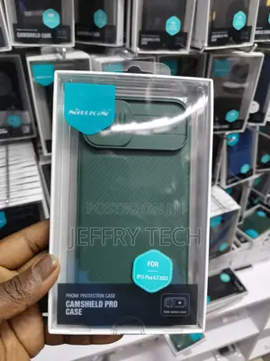 Nillkin for iPhone 15 Plus Case With Camshield -Green