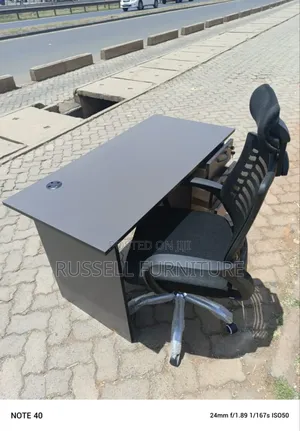 Study Table and Headrest Chair