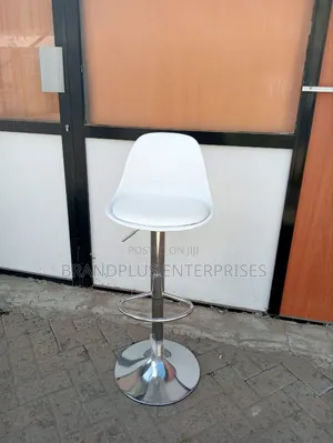 White Adjustable Counter Chair