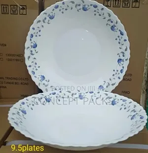 36pcs Ceramic Plate 9.5 INCH.