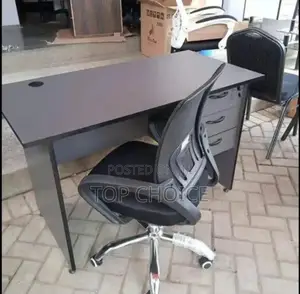 Office Chair and 1m Gray Table.