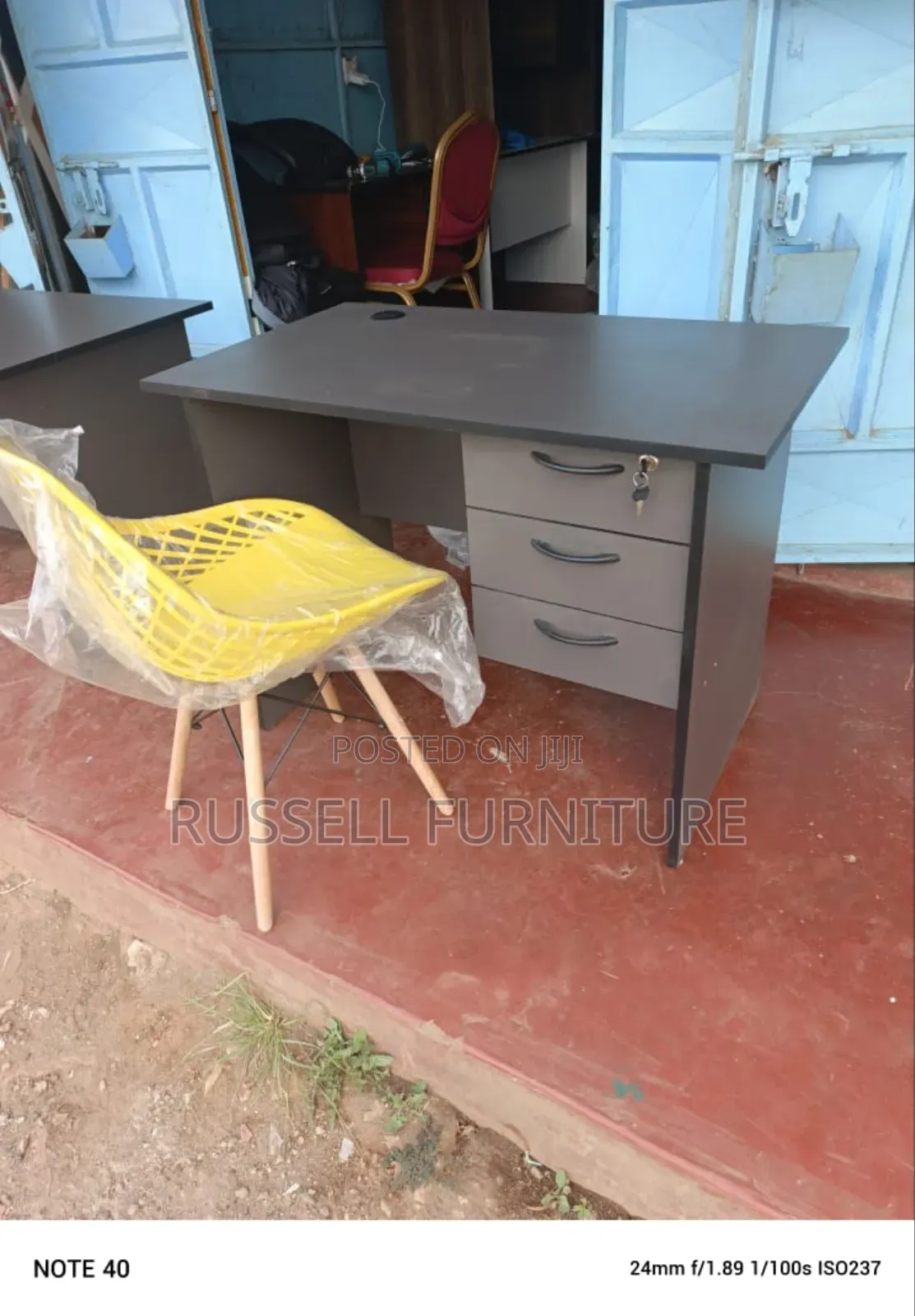 Study Table and Mesh Eames Chair