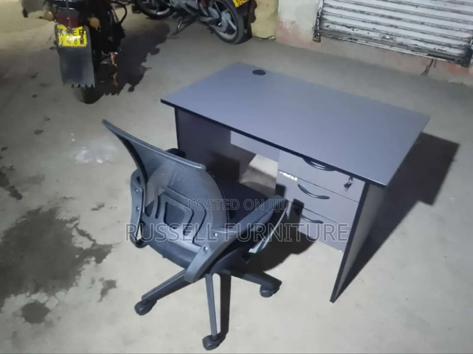 Mesh Office Chair and Office Desk
