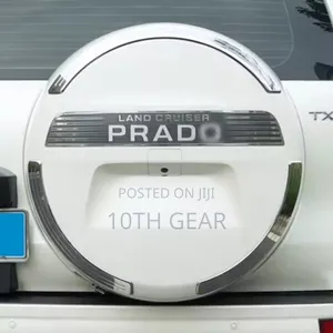 Prado 150 Spare Tyre Cover Silver Custom Fit