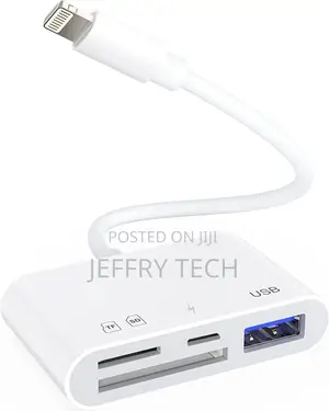 SD Card Reader for iPhone iPad, 4 in 1 Micro SD/SD Card Read