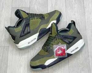 High Quality Jordan 4 Olive / Black Cat / Grey