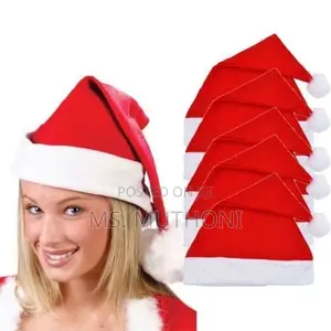 5 Pieces Xmas Hat Plain Without Light