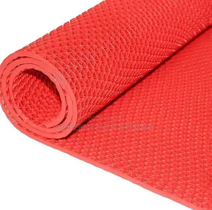 Red PVC Bathroom Mats