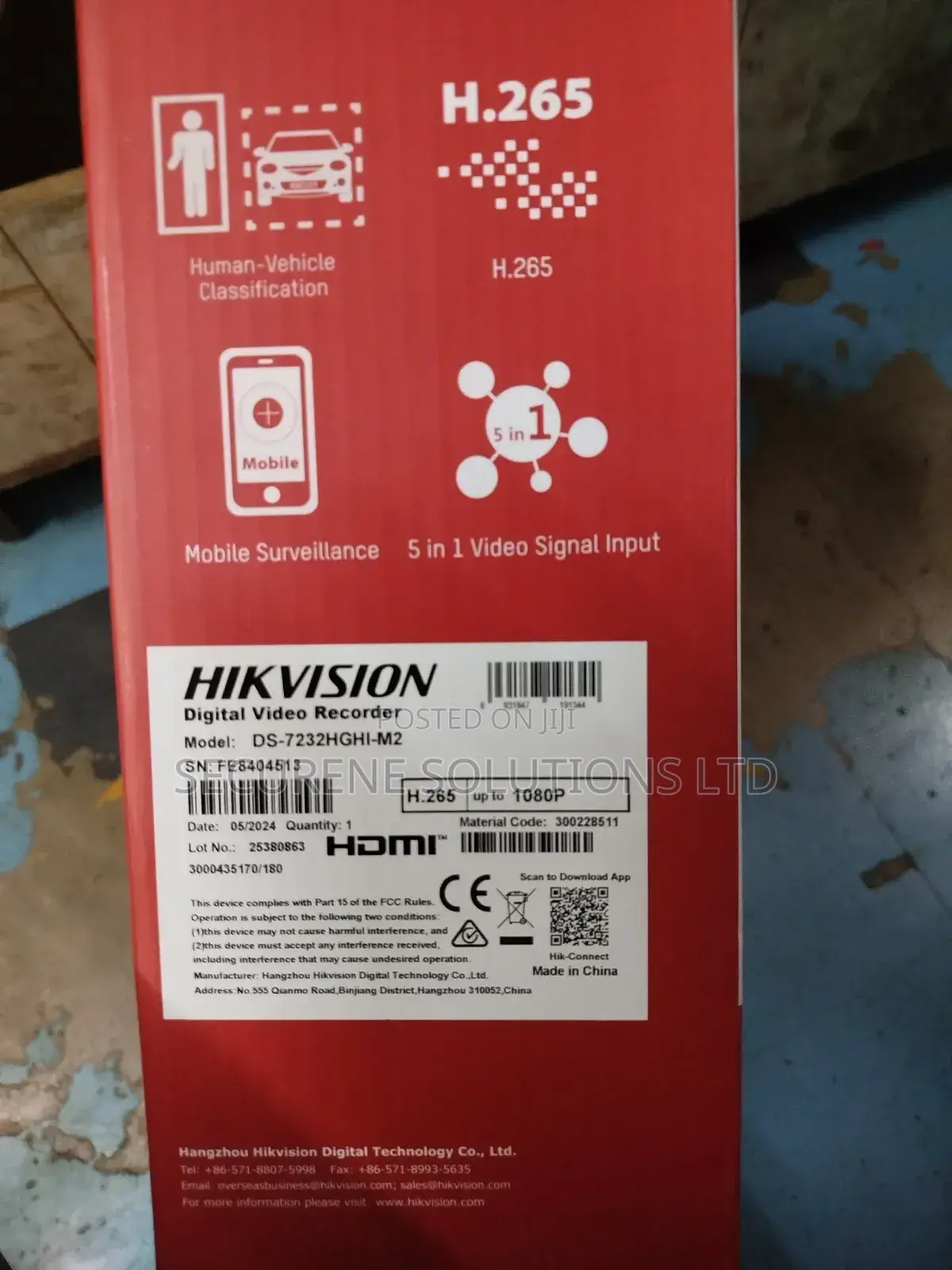 Hikvision 1080P 32ch DVR 2hdd – Ds-7232hghi-M2