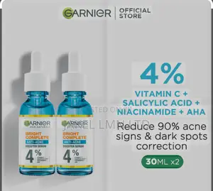 Garnier Bright Complete Anti-Acne Booster Serum -30ml