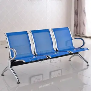 Blue 3 Sitter Waiting Chair