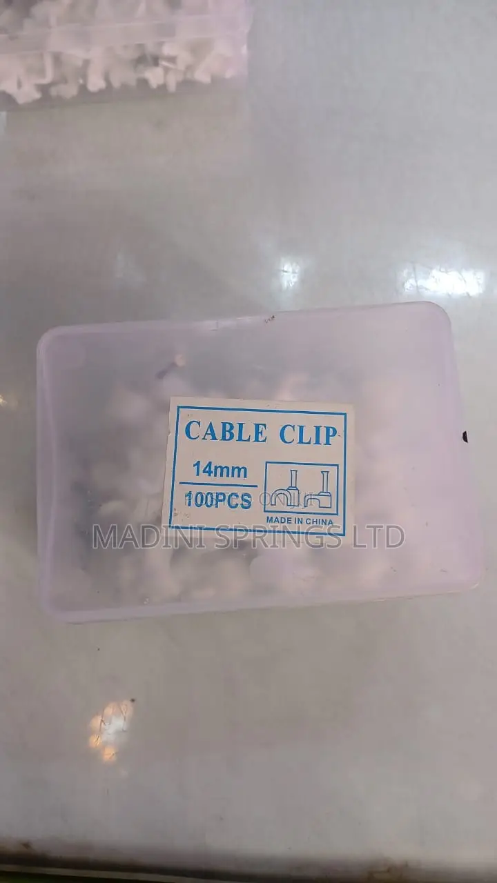 Round Wall Cable Clips(White Colour, From Size 6mm to 14mm)