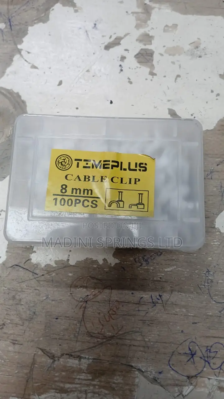 Round Wall Cable Clips(White Colour, From Size 6mm to 14mm)