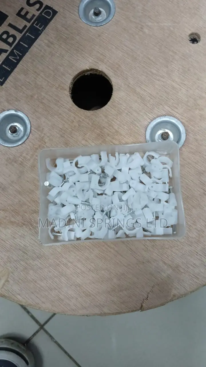 Round Wall Cable Clips(White Colour, From Size 6mm to 14mm)
