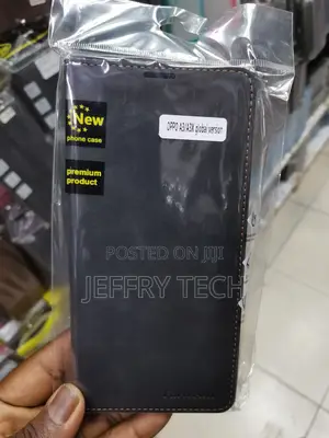 Leather Flip Cover for Oppo A3x / Oppo A3 Cover Case-Black