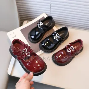 Girls Wet Look Shoes