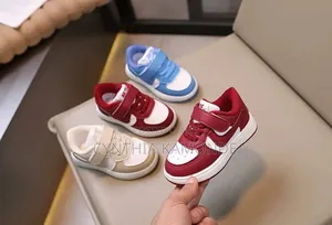 Kid Sneakers Maroon, Blue, Brown