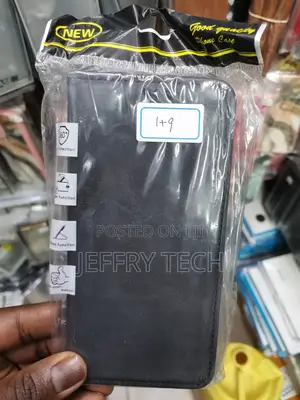 Leather Flip Case for Oneplus 9 Wallet Case,-Black