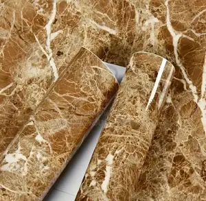 Self-Adhesive Brown Marble Wallpaper