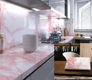 Peel and Stick Pink Contact Wallpaper