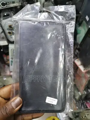 Leather Flip Case for Huawei Y9 (2019)-Black