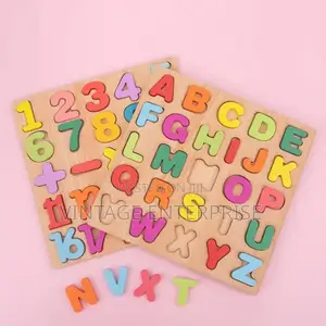*Wooden Letters and Numbers*