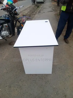 1.2m White Office Desk