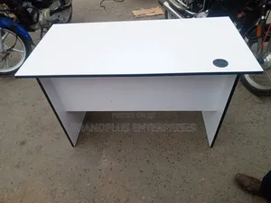 4ft White Office Desk