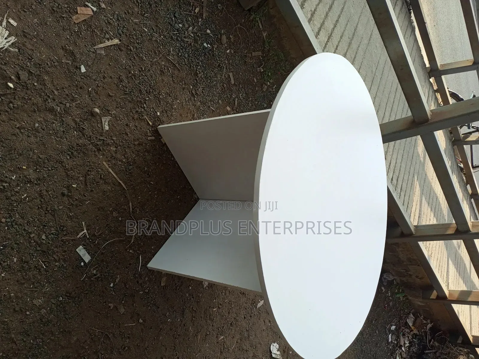 White Round Conference Table