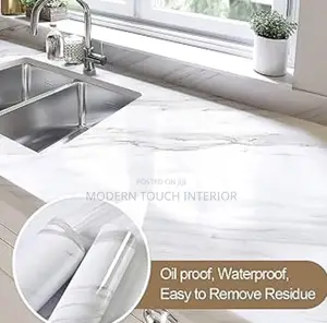 Marble Wallpaper : Elegant White Glossy