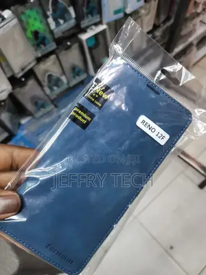 Flip Case for OPPO Reno 12F Cover Wallet Card Slot-Blue