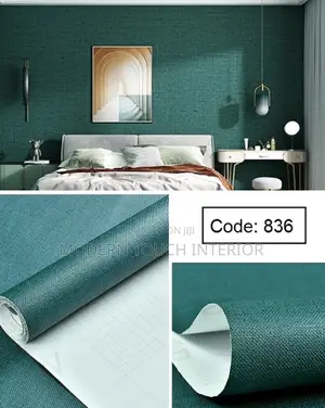 Green Textured Adhesive Contact Paper