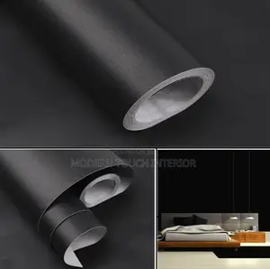 Adhesive Black Contact Wallpaper