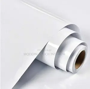 White Contact Adhesive Wallpaper