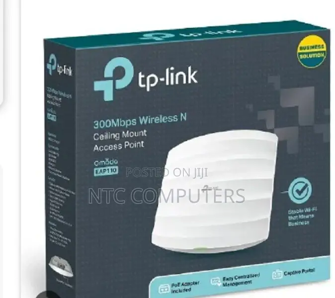 Tp-Link 300mbps Wireless N Ceiling Mount Access Point - TL-E