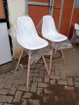 White Eames Bar Stools