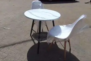 Balcony Set, White Round