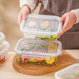 1040 Ml High Borosilicate Glass Lunch Box*