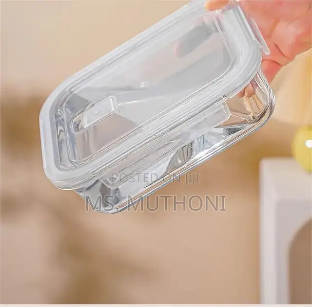1040 Ml High Borosilicate Glass Lunch Box*