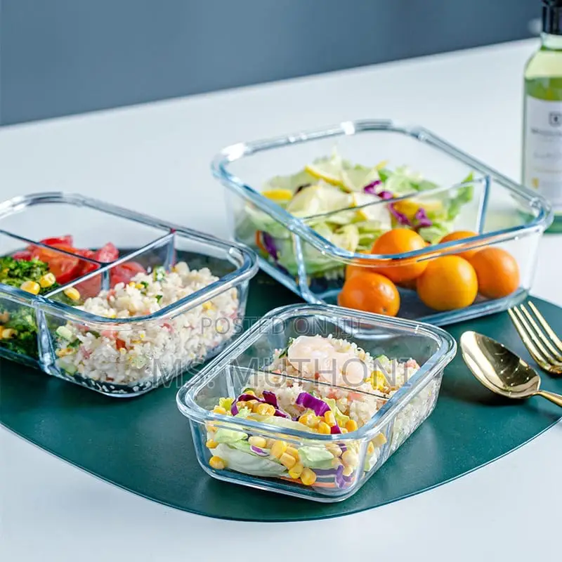 1040 Ml High Borosilicate Glass Lunch Box*