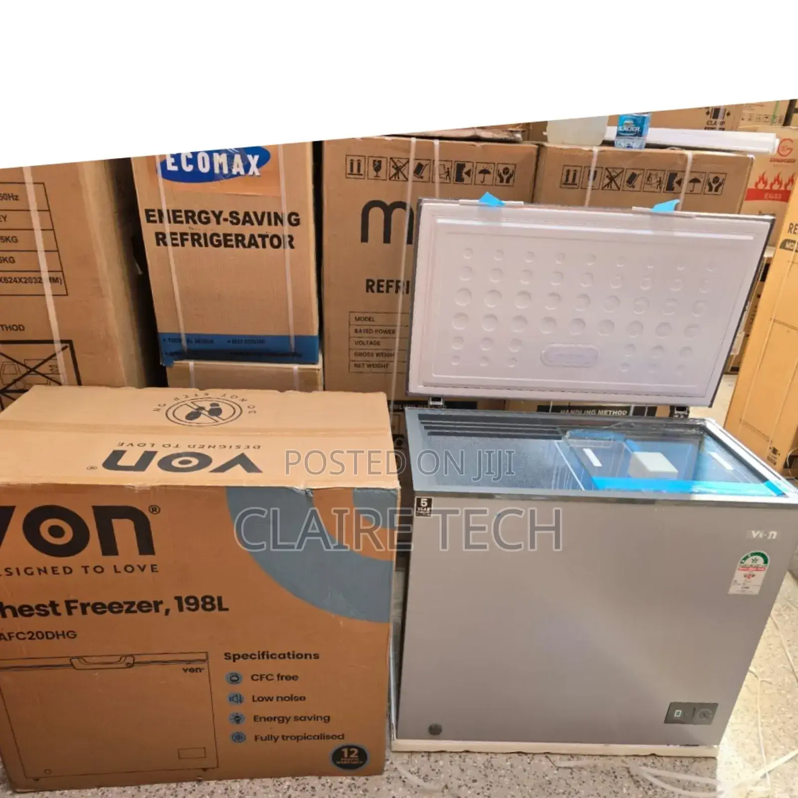 Von 198 Litres Chest Deep Freezer