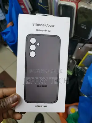 Samsung Galaxy A34 5G Silicone Shockproof Case-Black