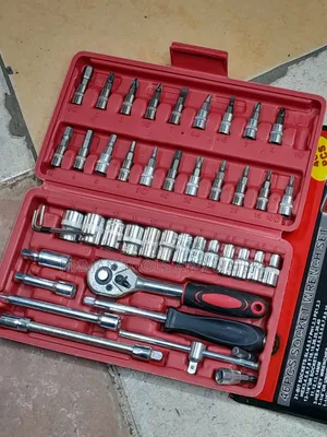 Mechanical Socket Wrench Spanners Screw Driver Set 46 PCS