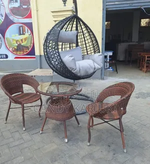 Modern Balcony Set (Swing, 2 Chairs Plus a Table)
