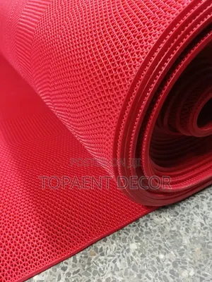 Red Perforated PVC Antislip Mats