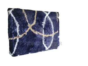 5 by 8 Fluffy Bluish House Carpets