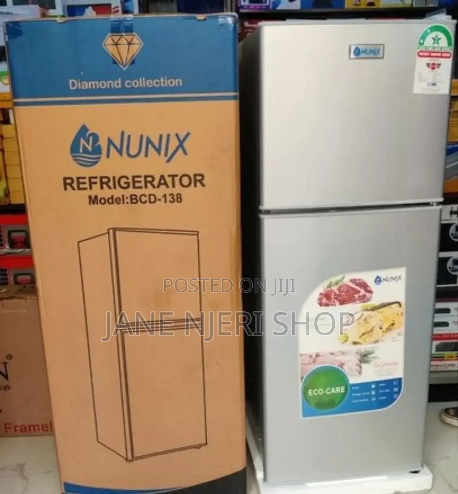 Fridge 138litre Double Door Nunix