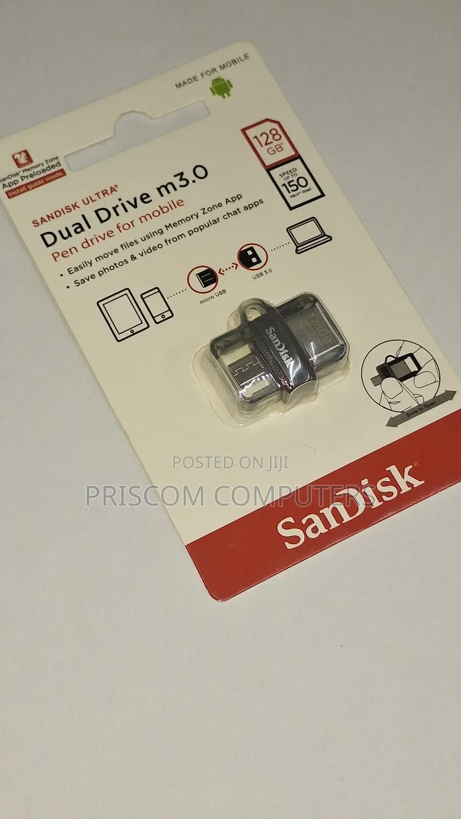 128GB Sandisk Flash Disk Drive Dual OTG USB Type C